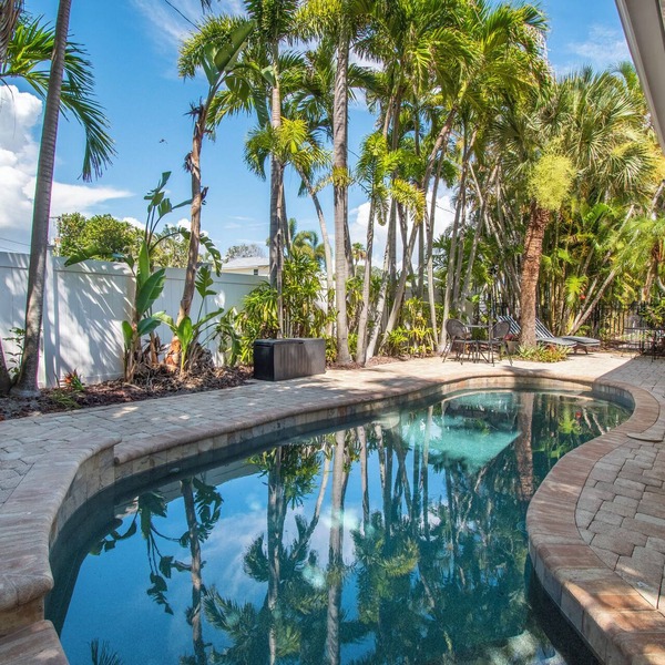 The Perch in the Palms Private Pool 3 Minute Walk to the Beach