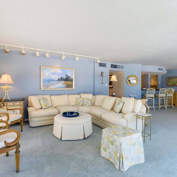 This beautiful three bedroom three bathroom gulf front condo