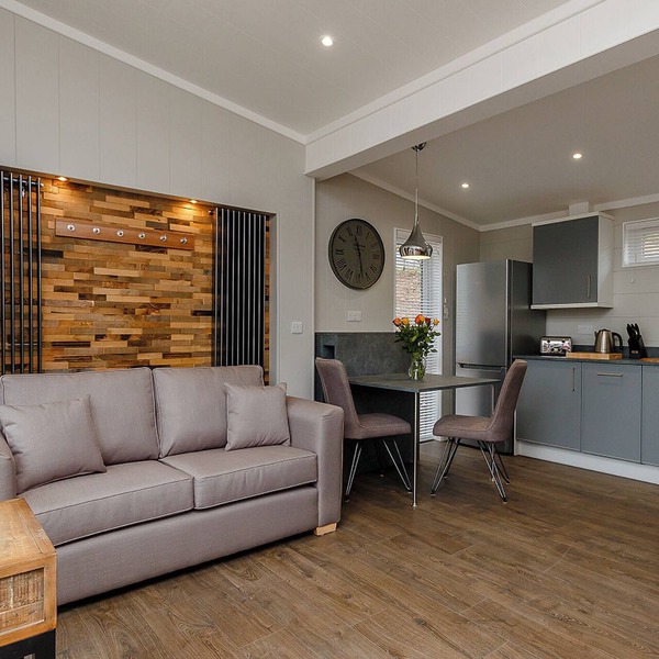 This charming one-bedroom lodge boasts all the home comforts you need.