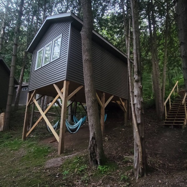Three Treehouse Cabins in the Bluff Woodlands