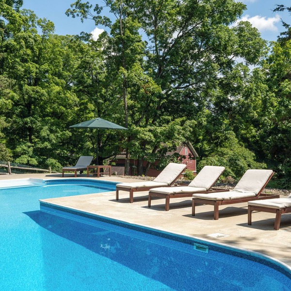 Timeless Three-Story Treasure w/Pool, Rolling Hills and Fireplace