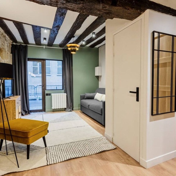 Typical Parisian Apartment in Le Marais#4 pers
