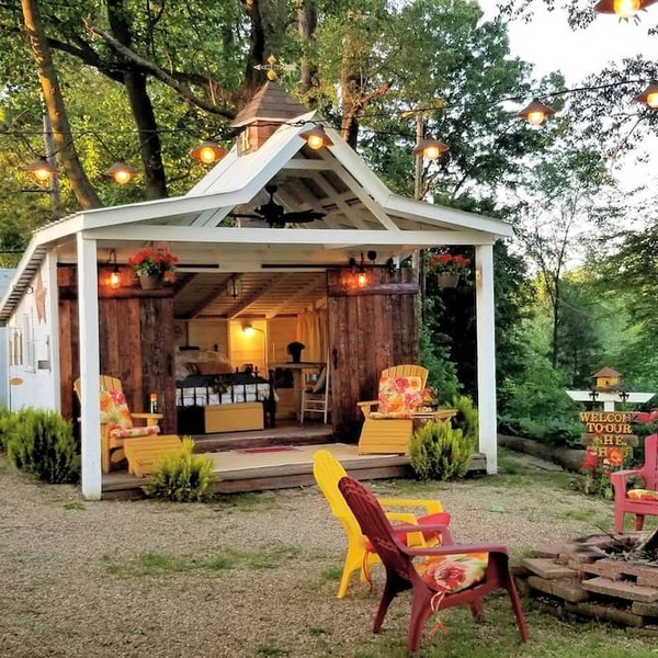 Unique Repurposed Barn near Niles for Glamping in Michigan