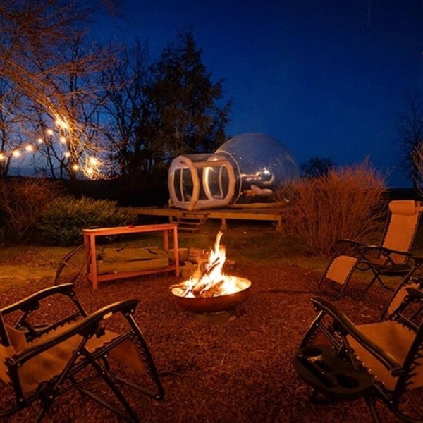Unique Stay! Ricketts Chic Farmhouse Retreat w/BUBBLE Tent