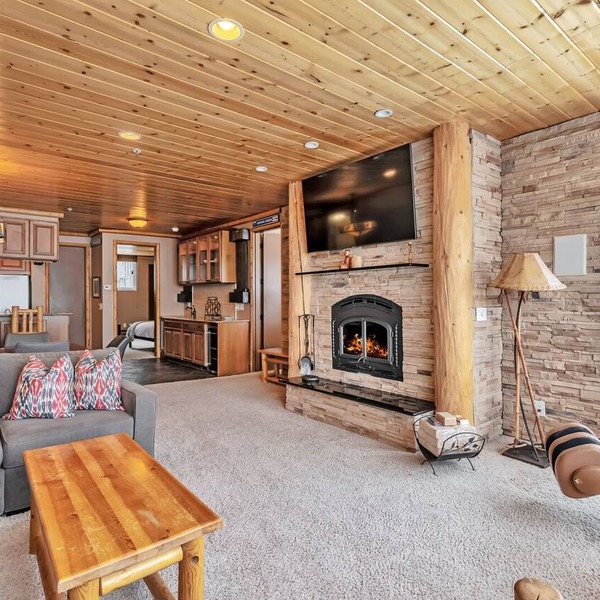 Updated Condominium with Fireplace, Wine Fridge and Granite Countertops