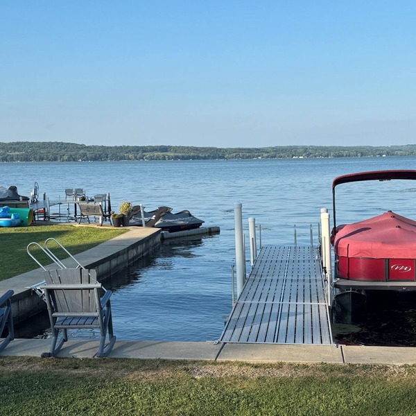 updated, lakefront 4-bedroom house with AC in Ashville on Chautauqua Lake