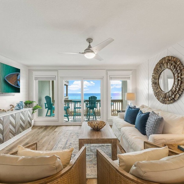 Upscale, Remodeled & Gulf-Front. Quiet West End PCB/30A. NO Crowds - Beach Svc!
