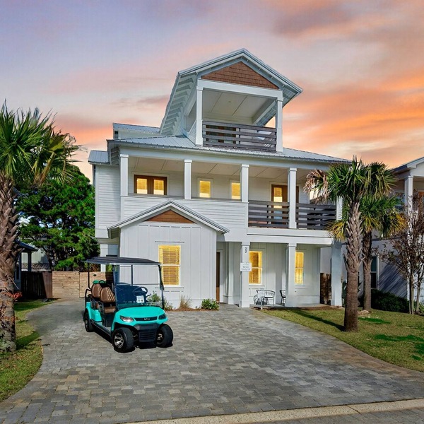 Vibe Out: Private beach steps away, Heated pool, Golfcart, Game room, Bunk rooms
