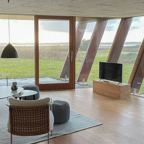 View over Aarhus bay from striking architecture