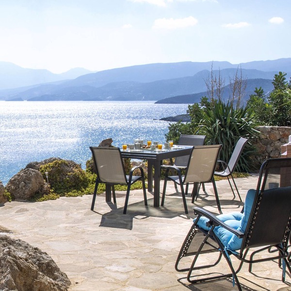 Villa Celeste, breathtaking sea view. Luxury part-villa above Almyros Beach