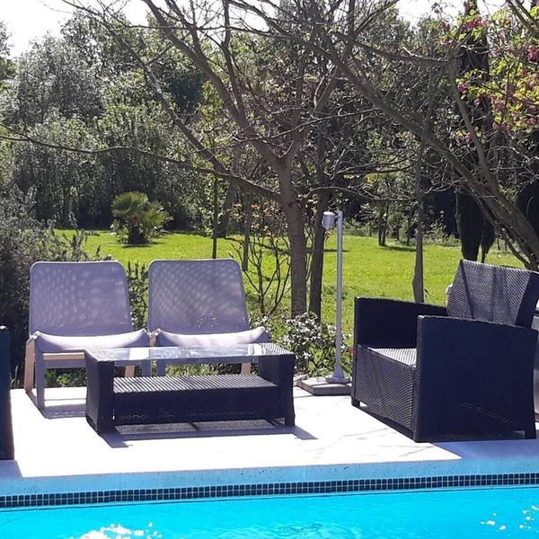 Villa "Idyllic guest wing of villa" with Mountain View, Pool, Garden, Terrace, A/C & Wi-Fi
