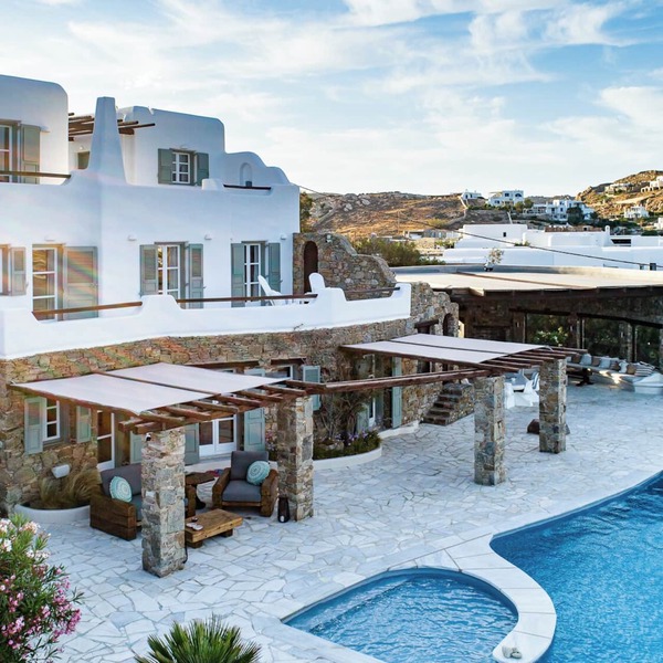 Villa Melangio | 6 BR Private Pool & Sea Views | Daily Housekeeping | Mykonos