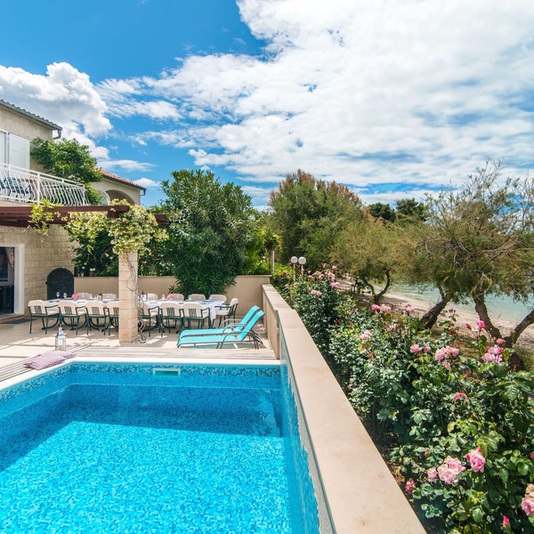 Villa Mirca direct on a beach - Sea view from your bed! Rented by local host