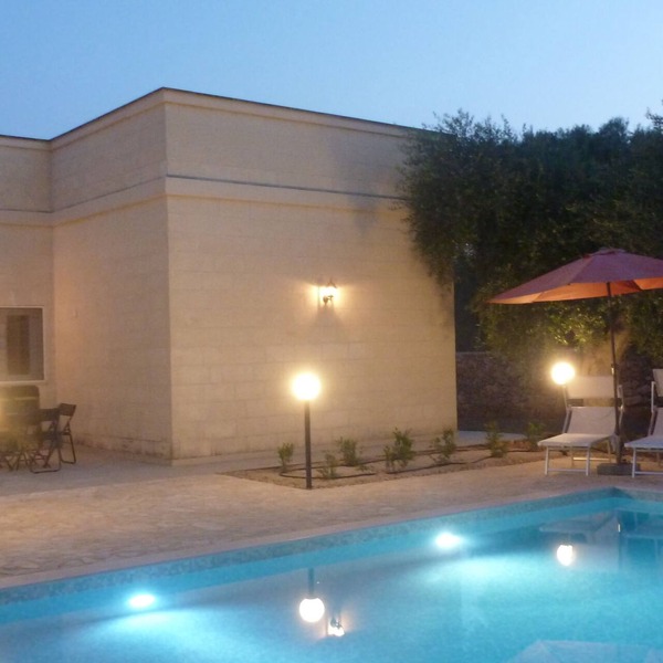 Villa with private pool and sea views in the olive grove