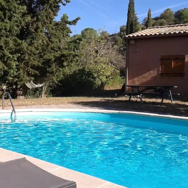 Villa with private pool surrounded by nature