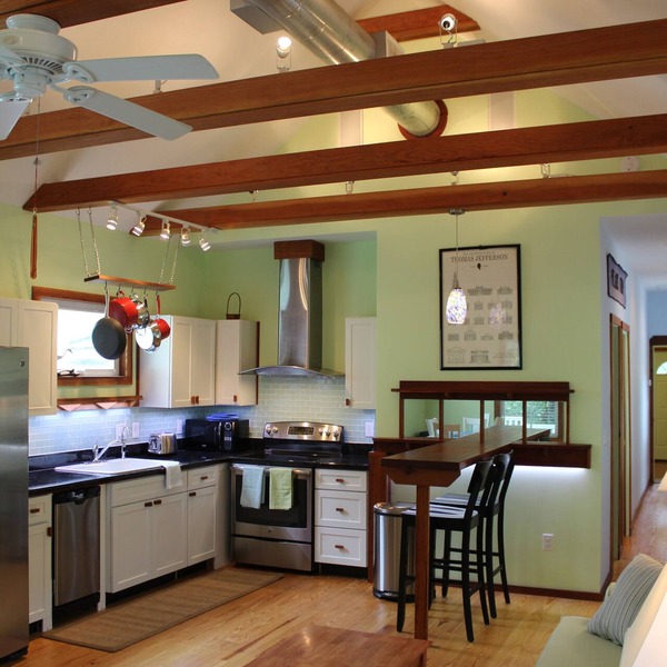 Walk to EVERYTHING Downtown within minutes. Shotgun House in Lincolnville.