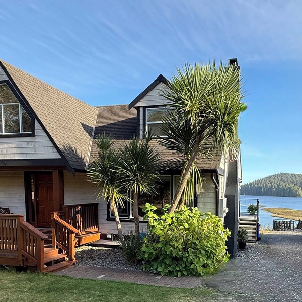 Water front house on Ucluelet Inlet