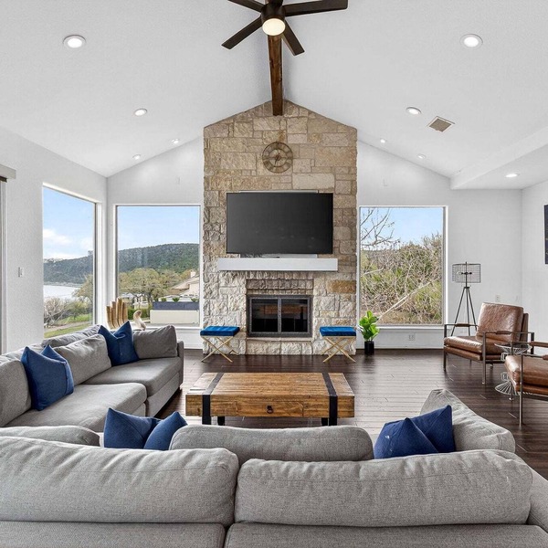 Water's Edge | Spacious Group Retreat with Lake Travis Views!
