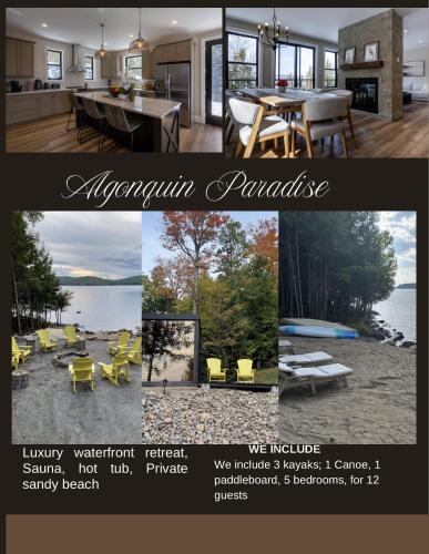 Waterfront Algonquin Retreat,Hot Tub & Sauna