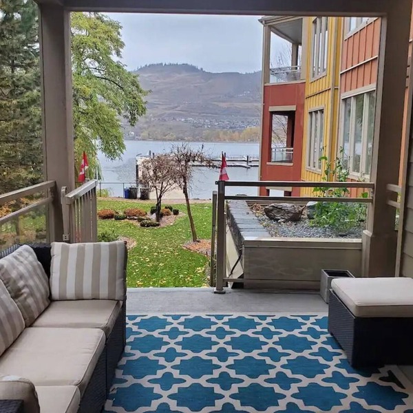 Waterfront Condo Right On Okanagan Lake