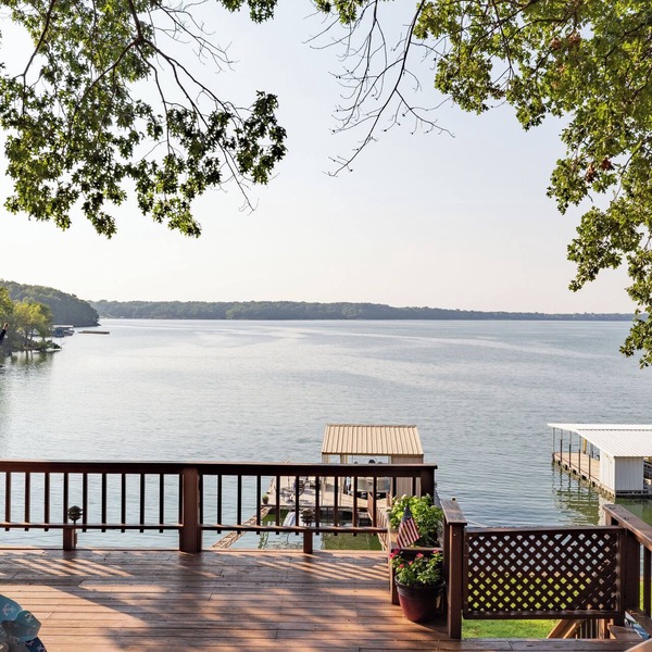 Waterfront lake house with your own private dock and amazing views.