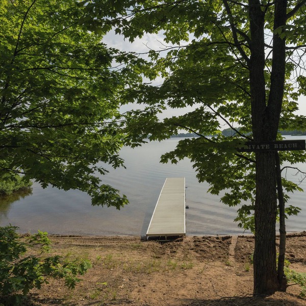 Waterfront sandy beach access