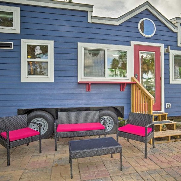 Waterfront Tiny House with Private Dock and Patio!