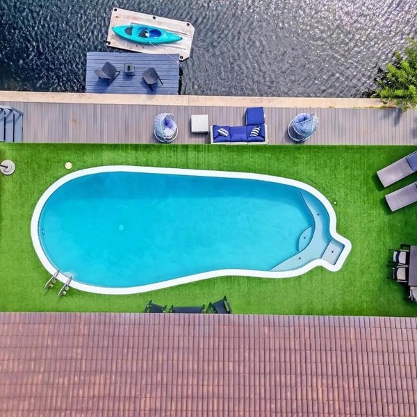 Waterfront Villa Near Beach Pool