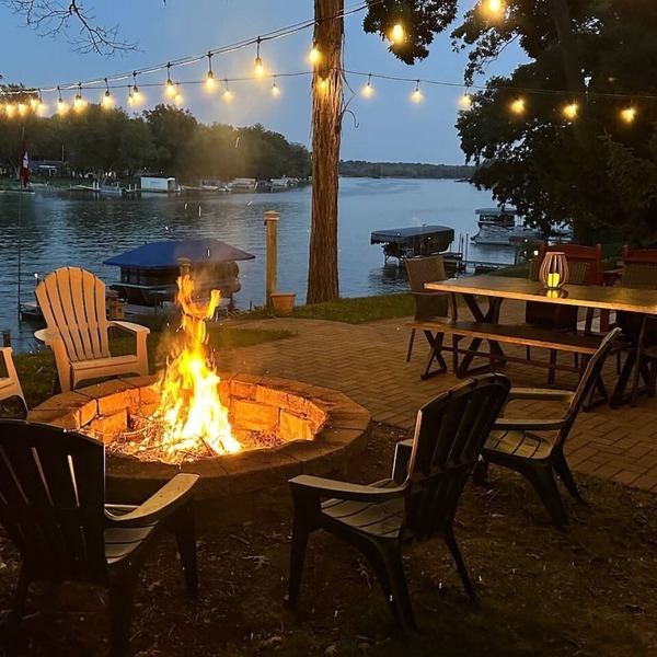 Waterfront with Dock & King Bed