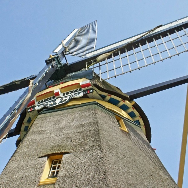 Windmill close to Amsterdam, 3 bedrooms, bathroom, kitchen, living room, view