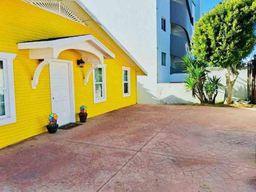 Yellow Beachfront Dream Home
