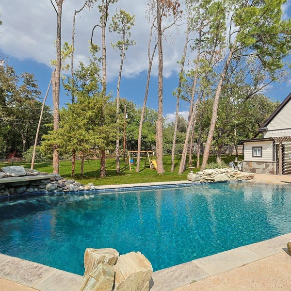 Your Rustic Retreat w Backyard Oasis, Pool, Patio