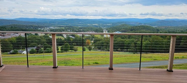 180-degree panoramic views of Vermont's mountains from the Living room, Hot Tub