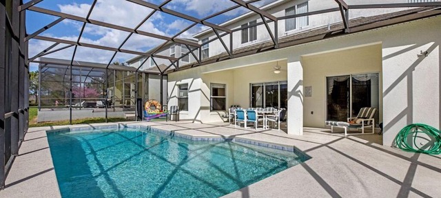 #447-Beautiful, spacious villa with sunny private pool, overlooking conservation land