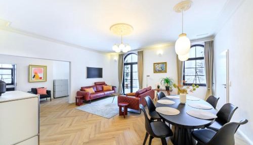 5 Sterne Ferienwohnung Schlossplatz - Sachsen Vogtland Erzgebirge 6 Personen 3 SZ Sauna Kamin