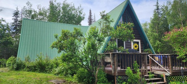 A-frame cabin between Kenai and Kasilof rivers