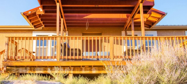 A light-filled home with views of the Jemez