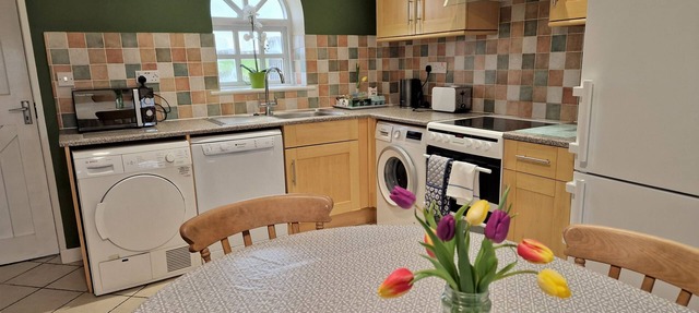A three bedroom, two bathroom that sleeps 6 guests in 3 bedrooms