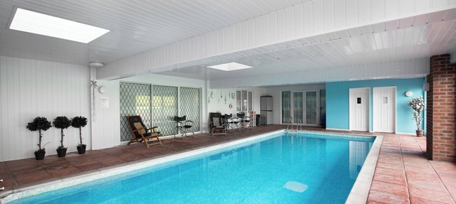 A wonderful Lodge with its own completely private heated indoor swimming pool.