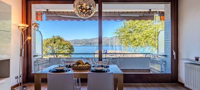 Attilio lake front view by Interhome