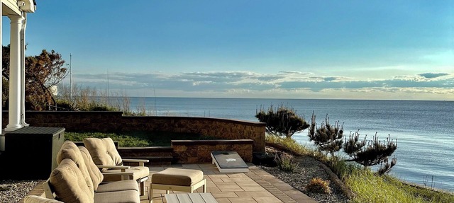 Beach sunsets Pool beachfront waterfront patios this house built on the beach