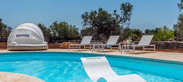 Beach villa with private pool - surrounded by big green and peaceful garden