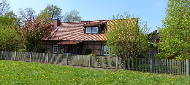 Beautiful half-timbered house with space for 5 people on the edge of a Rundling village
