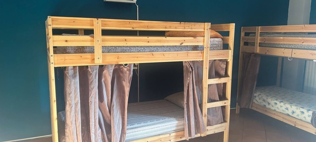 Beds in shared room