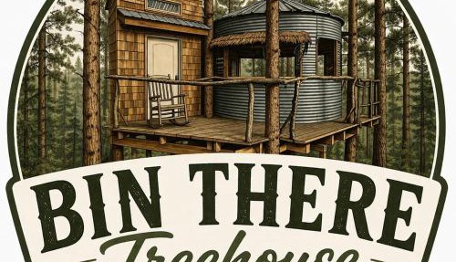 Bin There Treehouse, a grain bin treehouse!