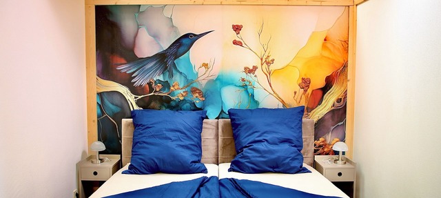 Bright, lovingly decorated vacation apartment on the outskirts of the village. Pet friendly!