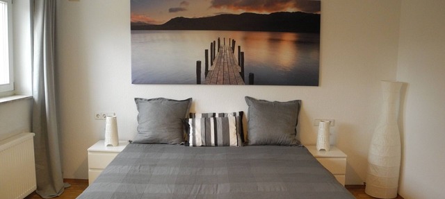 Bright modern apartment in a quiet location with its own entrance and patio