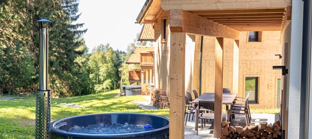Chalet Arber in St.Englmar with its own HotTube