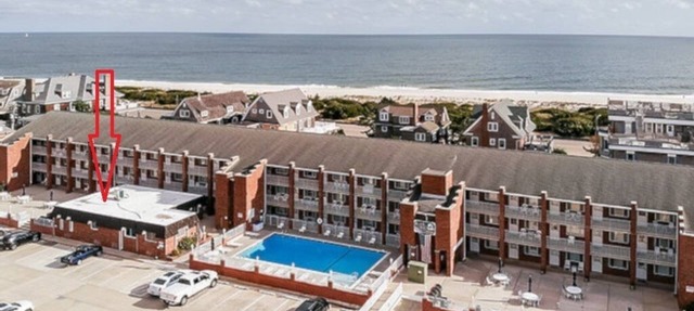 Charming 2-bedroom Cape Roc Condo with pool and only half block to the beach.