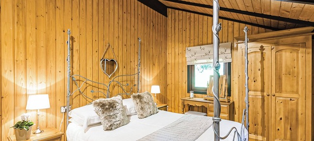 Charming, spacious and comfortable open plan lodge with log burner.